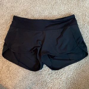 Lululemon Black Speed Up Shorts